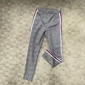 Plaid, Red, White + Blue Business Pants